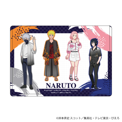 『NARUTO & BORUTO』キャラクリアケース 10/ナルト&サスケ&サクラ&カカシ 和風私服ver.(描き下ろしイラスト)